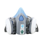 XYEHS 9400B Reusable Half Respirator Mask with 2x Dust Fliter Cartridges & 2x ≥95% Dust Filter Cotton, Face Cover Face Shield for Woodworking, Painting, Machine Polishing, Welding