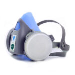 XYEHS 9400B Reusable Half Respirator Mask with 2x Dust Fliter Cartridges & 2x ≥95% Dust Filter Cotton, Face Cover Face Shield for Woodworking, Painting, Machine Polishing, Welding - Image 2