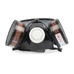 XYEHS 9600A Reusable Half Respirator Mask with PC Goggles, 2x 95% Gas Fliter Cartridges, Face Cover Face Shield, Protect against Gas, Paint, Dust, Chemicals - Image 3
