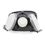 XYEHS 9600B Reusable Half Respirator Mask with PC Goggles, 2x Dust Fliter Cartridges & 2x ≥95% Dust Filter Cotton, Face Cover Face Shield - Image 5