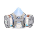 XYEHS 9700A Reusable Half Respirator Mask with 2x ≥95% Gas Filter Cartridges, Face Cover Face Shield for Gases, Dust, Vapors, Chemicals, Paint Spray
