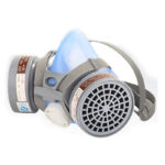 XYEHS 9700A Reusable Half Respirator Mask with 2x ≥95% Gas Filter Cartridges, Face Cover Face Shield for Gases, Dust, Vapors, Chemicals, Paint Spray - Image 2