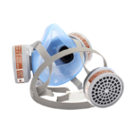 XYEHS 9700A Reusable Half Respirator Mask with 2x ≥95% Gas Filter Cartridges, Face Cover Face Shield for Gases, Dust, Vapors, Chemicals, Paint Spray - Image 3