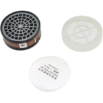 XYEHS 9700A Reusable Half Respirator Mask with 2x ≥95% Gas Filter Cartridges, Face Cover Face Shield for Gases, Dust, Vapors, Chemicals, Paint Spray - Image 5