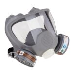 XYEHS 9800A Reusable Full Face Respirator Mask, 2x 95% Gas Fliter Cartridges, Wide View Face Cover Shield, Protect against Gas, Paint, Dust, Chemicals - Image 2