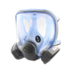 XYEHS 9900-3 Reusable Full Face Respirator Mask, 2x 95% Gas Fliter Cartridges, Wide View Face Shield, Elastic 5-Point Headband for Gas, Paint, Dust, Chemicals - Image 2