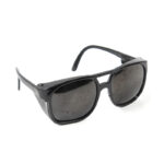 XYEHS A1408 Polycarbonate Welding Safety Glasses with Black Lenses, Sideshields, Impact & Splashes Protection, IR & UV Protective Eyeglasses Goggles