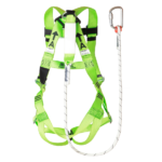 XYEHS Safety Harness with Lanyard & Single/Double Hook Kit, 5 Point Adjustment Fall Protection, Back D Ring - Image 2