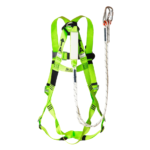 XYEHS Safety Harness with Lanyard & Single/Double Hook Kit, 5 Point Adjustment Fall Protection, Back D Ring - Image 4