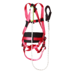 XYEHS EPI-ZR11005 Aramid Flame Retardant Safety Harness Kit, Full Body Fall Protection, 3-Point Adjustment, Back D-Ring for Power Industry, Metal Smelting - Image 2