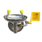 XYEHS F22 Eye Wash Station Wall Mounted Eyewash Station Eye Face Washing Station for First Aid 304 Stainless Steel+Eye Wash Sign, NPT thread - Image 2