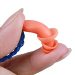 XYEHS XH12070 3 Flanges Soft Reusable TPR Earplugs with Cord Noise Reduction Ear Plugs, Sleeping Hearing Protection for Concert, Study, Loud Noise - Image 2