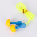 XYEHS HK1116 Bullet-Shape Soft Disposable Polyurethane Foam Earplugs with Cord NRR 27dB Noise Canceling, Sound Blocking Calmer, Hearing Protection for Sleeping, Shooting - Image 2