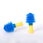 XYEHS HSE-001 3 or 4 Flanges Soft Reusable Silicone Earplugs Noise Reduction Ear Plugs, Hearing Protection for Work, Study, Sports