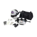 XYEHS SF-900 PAPR Powered Air Purifying Respirator System Auto Darkening Welding Helmet, Full Face Mask Respiratory Protection, 3 Adjustable Air Volume Control