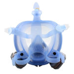 XYEHS 9900-4 Reusable Full Face Respirator Mask, 2x 95% Gas Fliter Cartridges, Wide View Face Shield, Elastic 5-Point Headband for Gas, Paint, Dust, Chemicals - Image 3