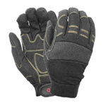 XYEHS 0320 Safety Work Gloves with Spandex Back, Synthetic Leather Palm, Elastic Cuff with Velcro, Breathable & Comfortable, Super Grip