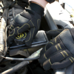 XYEHS 0320 Safety Work Gloves with Spandex Back, Synthetic Leather Palm, Elastic Cuff with Velcro, Breathable & Comfortable, Super Grip - Image 2