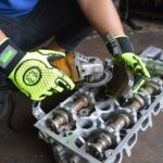 XYEHS 0523 Impact Resistant Mechanical Gloves with Silicone Coating Palm, TPR Knuckle & Fingers, Reinforced Thumb Crotch, Abrasion Resistant - Image 2