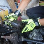 XYEHS 0523 Impact Resistant Mechanical Gloves with Silicone Coating Palm, TPR Knuckle & Fingers, Reinforced Thumb Crotch, Abrasion Resistant - Image 3