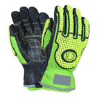 XYEHS 0529 Cold Proof Impact Resistant Mechanical Gloves with Goatskin Palm, TPR Knuckle & Fingers, Cotton Lining, Composite Fabric
