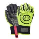 XYEHS 0530 Impact Resistant Mechanical Gloves with Spray Cloth Palm, TPR Knuckle & Fingers, Polyester Back, Composite Fabric