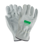 XYEHS 0537 100% Genuine Cowhide Durable Safety Work Gloves, Safety Cuff, Breathable & Comfortable, Soft Grip, Abrasion Resistant
