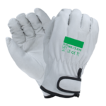 XYEHS 75-810 100% Goatskin Safety Work Gloves with Cotton Lining & Velcro Cuff, Breathable & Comfortable, Good Grip
