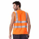 XYEHS A004 High Visibility Polyester Safety Vest, Reflective Strips for Construction, Outdoor Sports, Traffic Work, Security Guard - Image 4