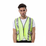 XYEHS A108 High Visibility Safety Vest with Reflective Strips, Breathable Mesh for Traffic Work, Running, Surveyor, Security Guard, Construction