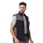 XYEHS A234 Winter Thermal Casual Work Vest with Cotton Inner & Pockets, Cold & Wind Proof, Abrasion & Wear Resistant for Outdoor Work, Cycling, Running - Image 4