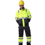 XYEHS B298 4 in 1 High Visibility Reflective Winter Thermal Safety Jacket with Cotton Padded Inner, Detachable Cuffs, Wind/Rain/Snow/Cold Proof - Image 4