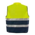 XYEHS A555 High Visibility Polyester Safety Vest with Multi-Functional Pockets, Zipper Closure, Reflective Strips for Construction, Outdoor Sports, Traffic - Image 5