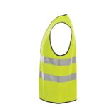 XYEHS A595 High Visibility Polyester Safety Vest with Zipper, 2 Reflective Strips for Construction, Outdoor Work, Traffic, Security Guard - Image 4