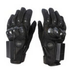 XYEHS A2 Half/Full Finger Electric Tactical Safety Gloves with Impact Protective Shell, Arrest Self-Defense Rescue Gloves, Military Combat Exercise Traffic Control Command Hand Protection