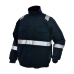 XYEHS B456 High Visibility Reflective Winter Thermal Safety Bomber Jacket with Cotton Padded Inner, Abrasion & Water Resistant