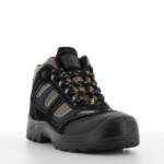 XYEHS CLIMBER31 S3 Suede Leather Mid Top Safety Work Shoes with Composite Toe Cap, PU Outsole, Anti-Puncture Textile, Mesh Lining, Impact Resistant, Great Grip - Image 2