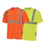 XYEHS E774 High Visibility Safety T-Shirt, Polyester Bird Eye Fabric, Reflective Strips for Construction, Outdoor Sports, Traffic Work, Security Guard - Image 2