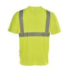 XYEHS E774 High Visibility Safety T-Shirt, Polyester Bird Eye Fabric, Reflective Strips for Construction, Outdoor Sports, Traffic Work, Security Guard - Image 4