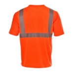 XYEHS E774 High Visibility Safety T-Shirt, Polyester Bird Eye Fabric, Reflective Strips for Construction, Outdoor Sports, Traffic Work, Security Guard - Image 5