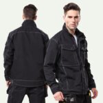 XYEHS G476 Durale Work Jacket Coat with Pockets & Zipper Closure, Abrasion Resistant for Construction, Outdoor Work & Sports - Image 2