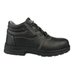 XYEHS LABOR S3 Leather Mid-Top Safety Boots Work Shoes with Steel Toe Cap & Midsole, Rubber Outsole, Mesh Lining, Water, Impact & Puncture Resistant