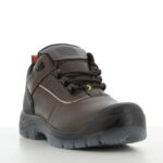 XYEHS PLUTO-EH Pull-Up Leather Low Profile Safety Work Shoes with Composite Toe Cap, PU/TPU Outsole, Textile Midsole, Mesh Lining, Electrical Hazard Protection, Puncture Resistant - Image 2