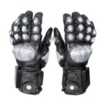 XYEHS D1 Full Finger Electric Tactical Safety Gloves with Enhanced Impact Protective Shell, Arrest Self-Defense Rescue Gloves, Military Combat Exercise Traffic Control Command