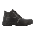 XYEHS SAFETYBOY S1P Leather Mid Top Safety Boots Work Shoes with Steel Toe Cap & Midsole, PU Outsole, Mesh Lining, Impact & Puncture Resistant