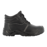 XYEHS SAFETYSTAR S3 Leather Mid Top Safety Boots Work Shoes with Steel Toe Cap & Midsole, PU Outsole, Mesh Lining, Impact & Puncture Resistant