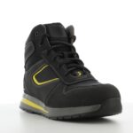 XYEHS SPEEDY S3 Mid Top Heat Resistant Safety Shoes Work Boots with Composite Toe Cap, PU/Rubber Outsole, Anti-puncture Textile Midsole, Nubuck Leather Upper - Image 2