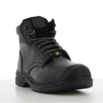 XYEHS X1100N81 S3 Mid-Top Leather Safety Work Shoes with Steel Toe Cap & Midsole, PU/Rubber Outsole, Cambrella Lining, Impact & Water Resistant, Anti-Static - Image 2