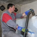 XYEHS 10-243 26cm Full PVC Coating Chemical & Impact Resistant Safety Work Gloves with TPR Knuckle & Fingers, Cotton Lining, Oil & Water Resistant - Image 2