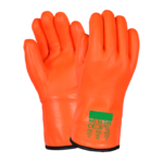 XYEHS 10-245 30cm PVC Coating Cold & Chemical Resistant Safety Work Gloves with Cotton Lint Cloth & Polyester Line, Great Grip, Oil & Acid Resistant
